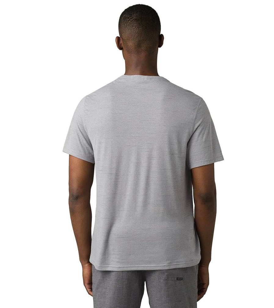 Clothing prAna Men'S Yoga Shirts | Prospect Heights Crew Grey