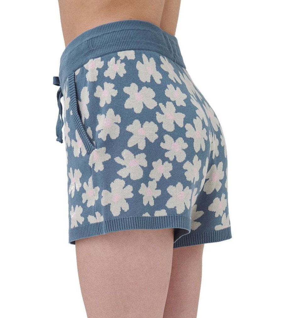 Clothing Spiritual Gangster Yoga Shorts | Floral Jacquard Relaxed Short Coastal Floral