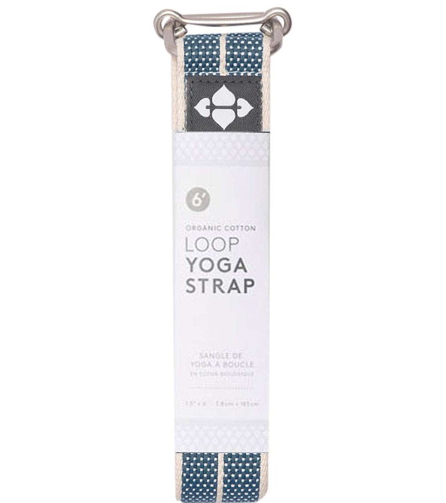 Yoga Mats & Props Halfmoon | 6' Organic Cotton Loop Strap Charcoal