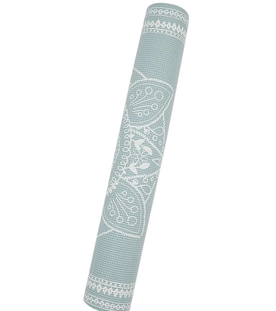 Yoga Mats & Props Oak and Reed | 4Mm Yoga Mat, Medallion Tapestry Grey