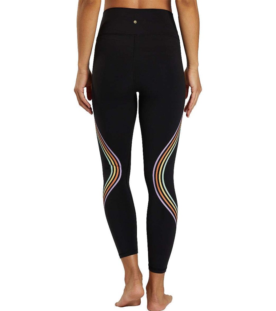 Clothing Spiritual Gangster Yoga Leggings | Intent Dream Tech Eco Jersey 7 Black