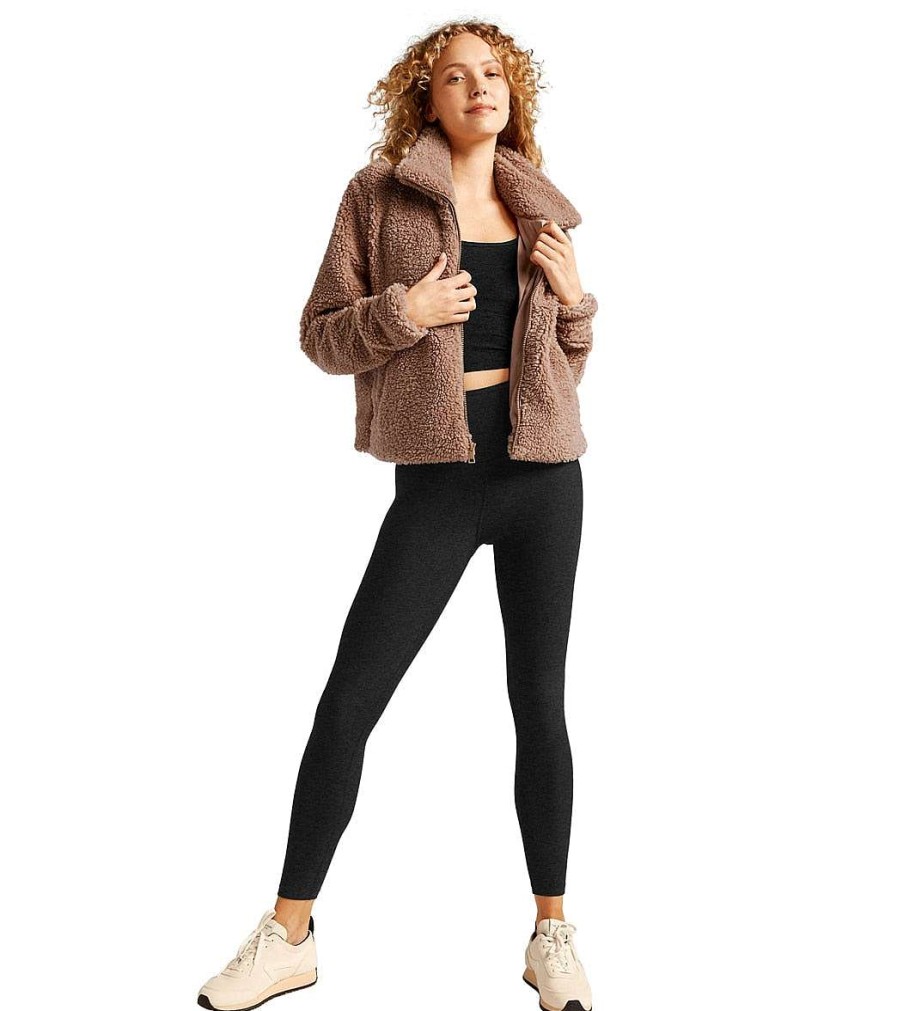 Clothing Beyond Yoga Yoga Jackets & Sweatshirts | Moto Sherpa Jacket