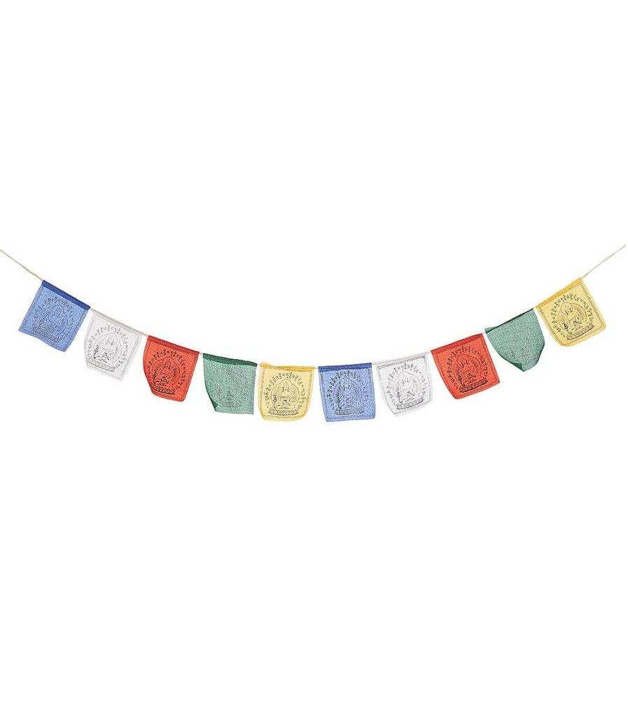 Meditation dZi | Prayer Flag: Small Medicine Buddha Multi