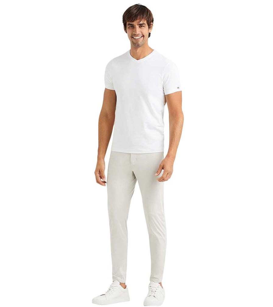 Clothing Rhone Men'S Yoga Shirts | Men'S Element V-Neck Tee White