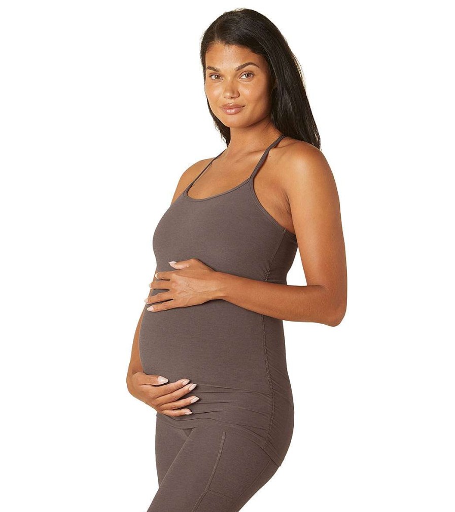 Clothing Beyond Yoga Yoga Support Tanks | Maternity Spacedye Slim Racerback Tank