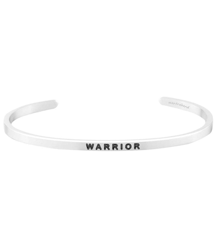 Accessories Mantraband | Warrior Bracelet Silver