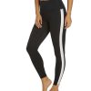 Clothing Spiritual Gangster Yoga Leggings | Essential High Waisted 7/8 W Taping Legging Black